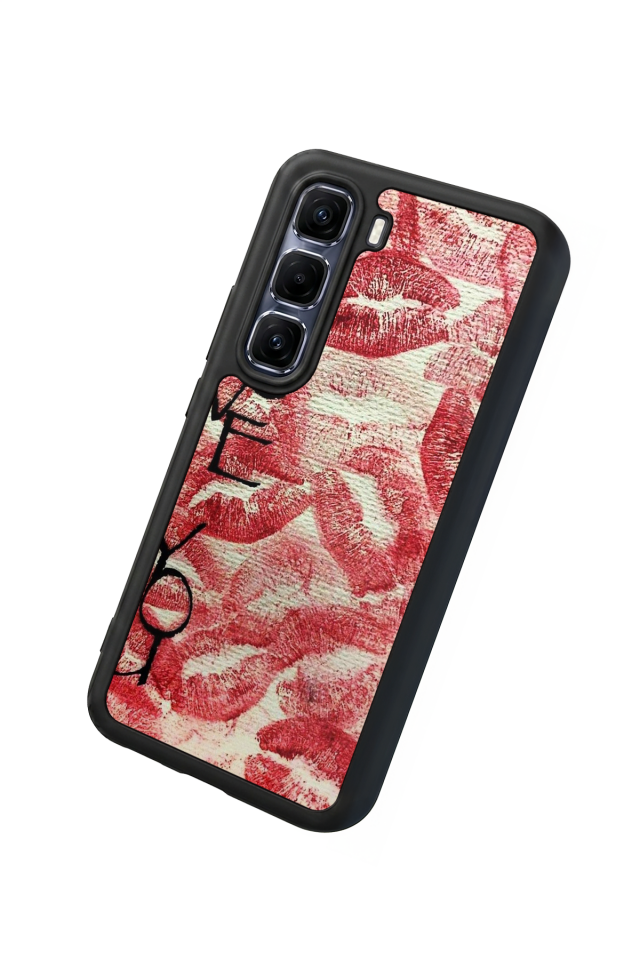 Infinix Hot 60 Pro Plus Uyumlu Dudak Tasarımlı Glossy Premium Kılıf