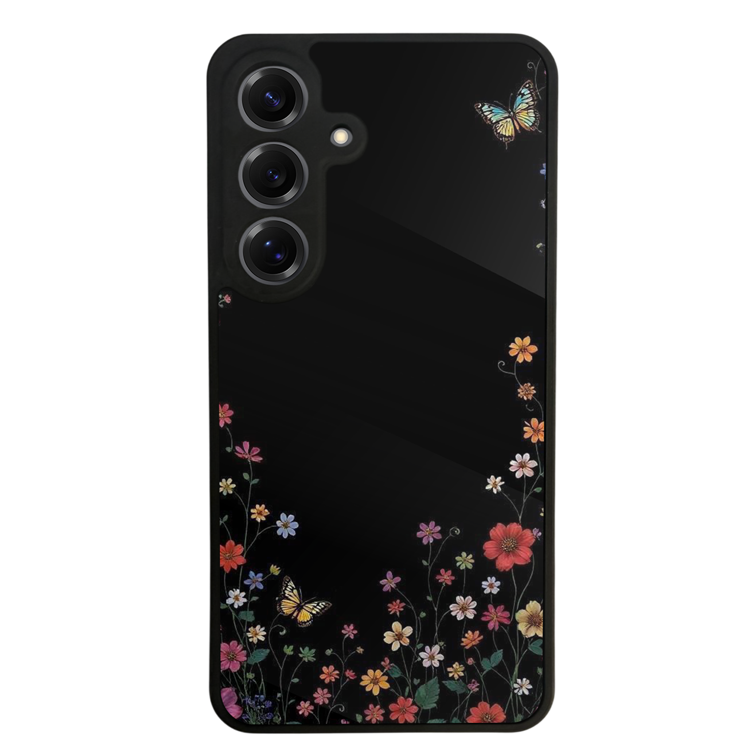 Samsung Galaxy S25 Uyumlu Floral Tasarımlı Glossy Premium Kılıf