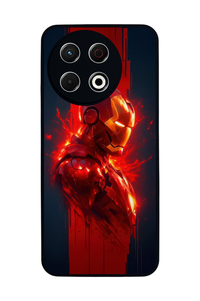 Tecno Spark 30 Pro Uyumlu  Iron Man ( Demir Adam ) Tasarımlı Glossy Premium Kılıf