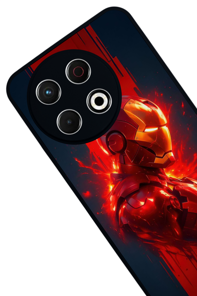 Tecno Spark 30 Pro Uyumlu  Iron Man ( Demir Adam ) Tasarımlı Glossy Premium Kılıf