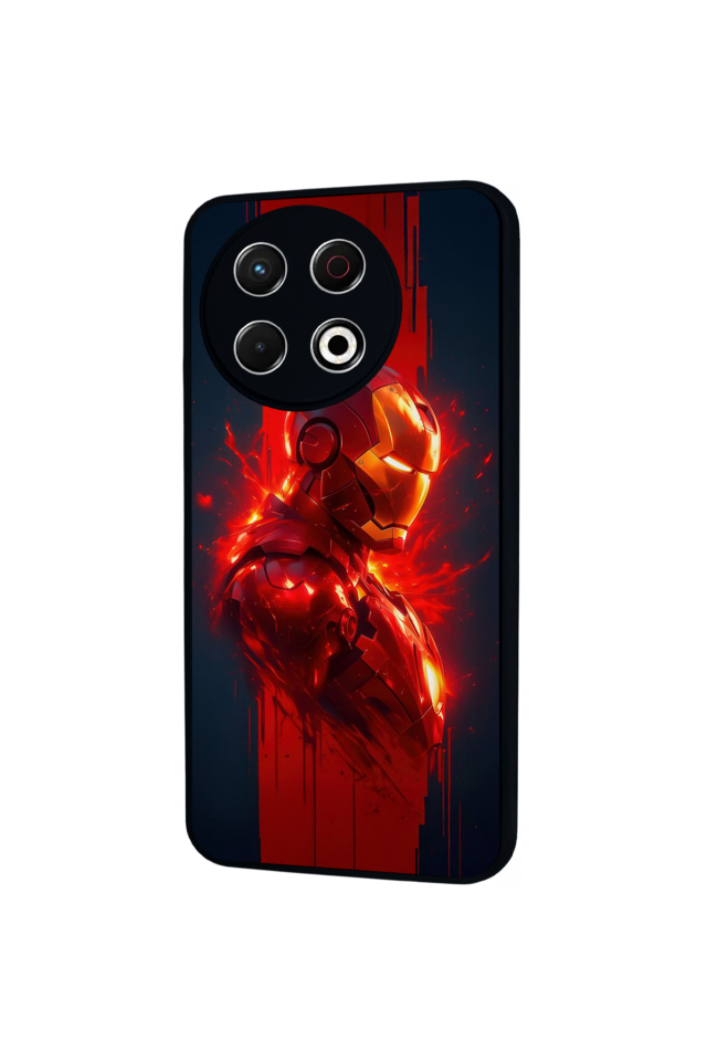 Tecno Spark 30 Pro Uyumlu  Iron Man ( Demir Adam ) Tasarımlı Glossy Premium Kılıf
