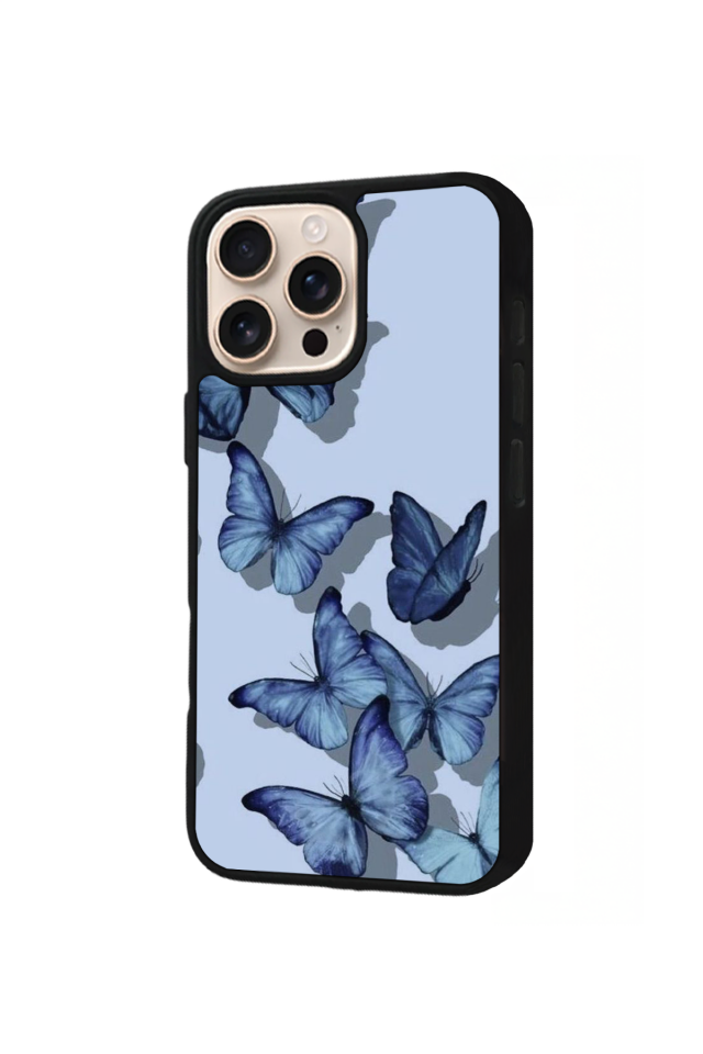 iPhone 14 Pro Uyumlu Kelebek Tasarımlı Glossy Premium Kılıf
