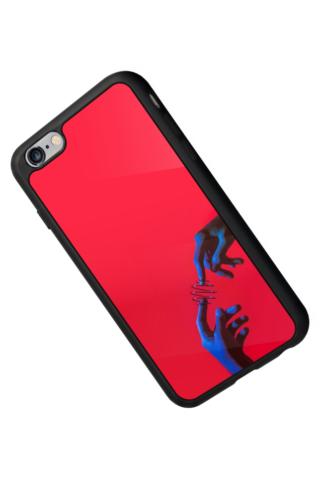 iPhone 6 Plus Uyumlu Kirmizi Tasarımlı Glossy Premium Kılıf