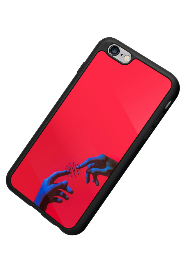 iPhone 6 Plus Uyumlu Kirmizi Tasarımlı Glossy Premium Kılıf