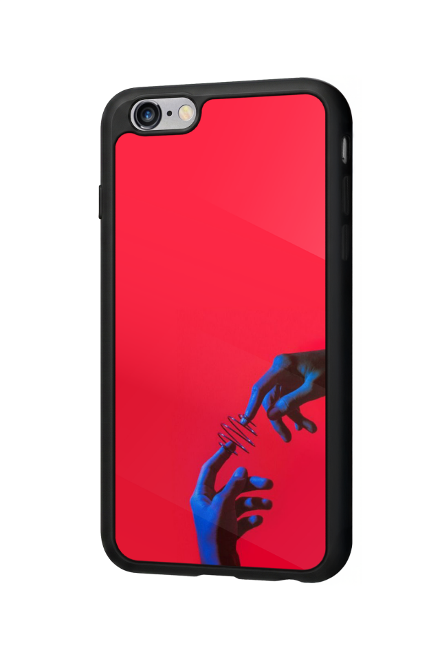 iPhone 6 Plus Uyumlu Kirmizi Tasarımlı Glossy Premium Kılıf