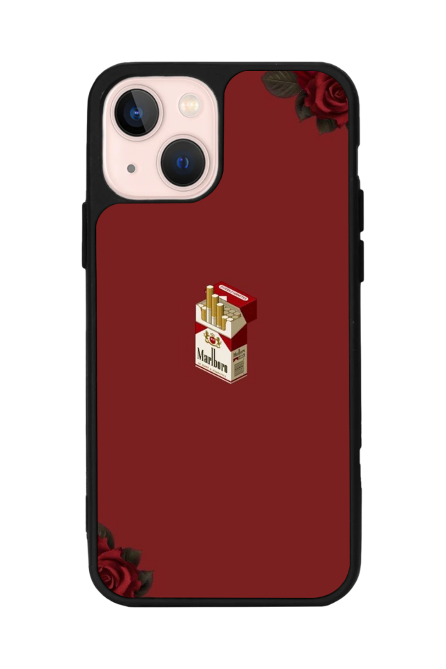 iPhone 13 Mini Uyumlu Kirmizi Tasarımlı Glossy Premium Kılıf