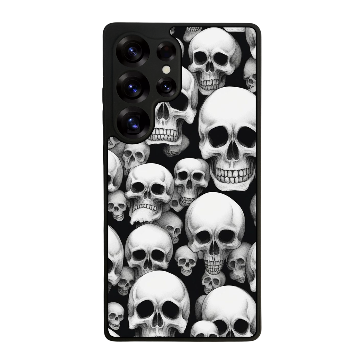 Samsung Galaxy S25 Ultra Uyumlu KuruKafa Tasarımlı Glossy Premium Kılıf