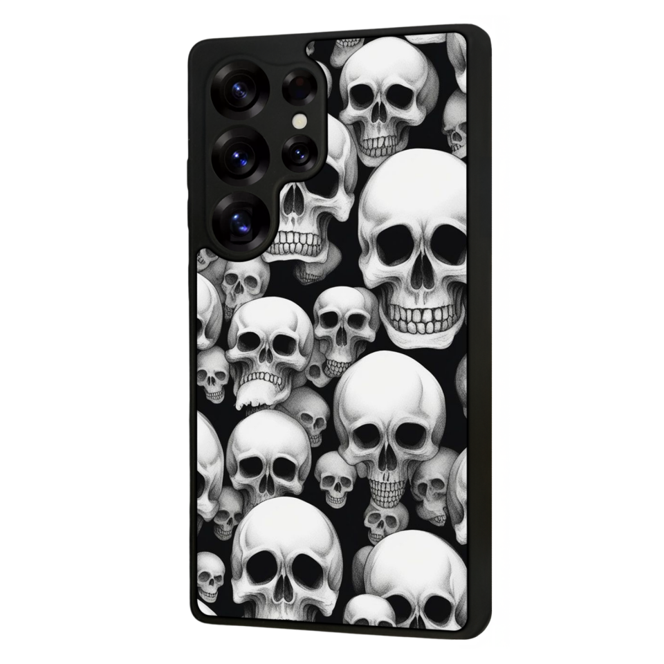 Samsung Galaxy S25 Ultra Uyumlu KuruKafa Tasarımlı Glossy Premium Kılıf