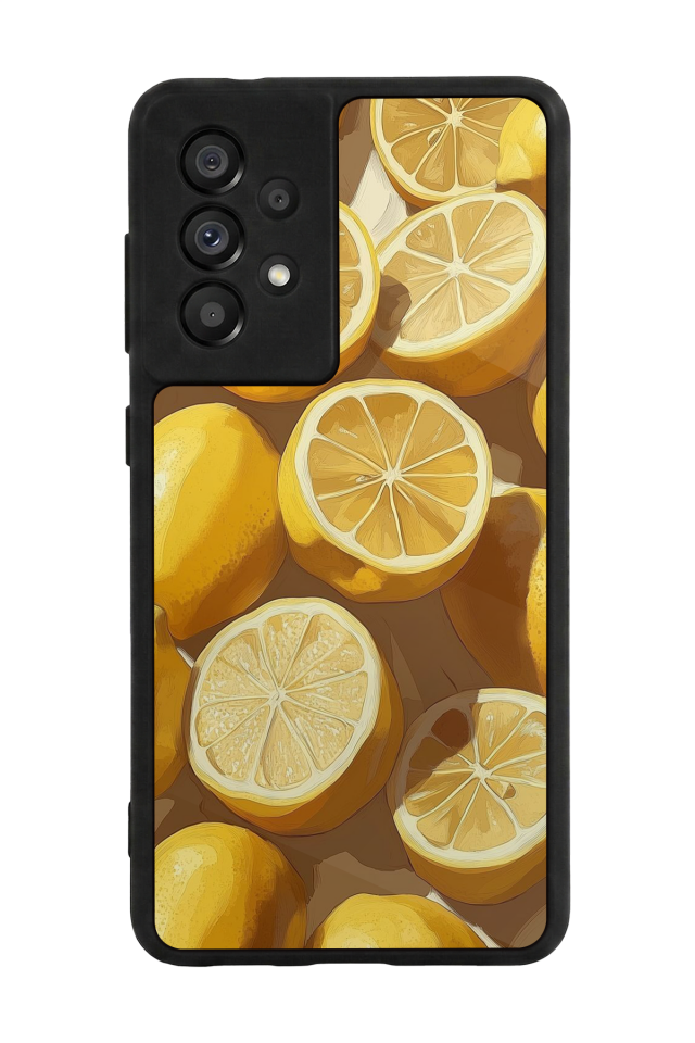 Samsung Galaxy A73 Uyumlu Limon Tasarımlı Glossy Premium Kılıf