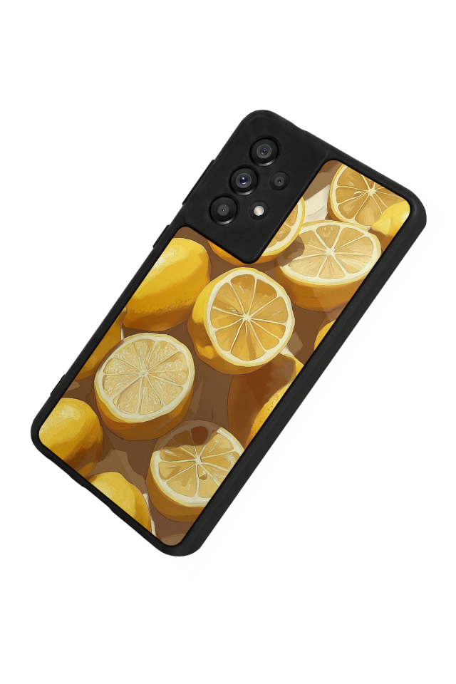 Samsung Galaxy A73 Uyumlu Limon Tasarımlı Glossy Premium Kılıf