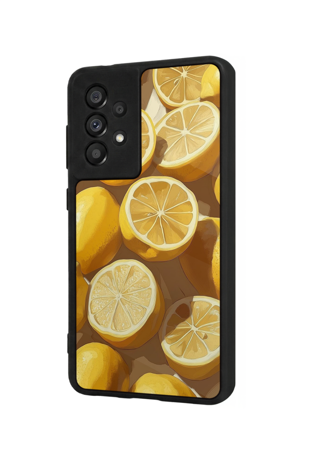 Samsung Galaxy A73 Uyumlu Limon Tasarımlı Glossy Premium Kılıf
