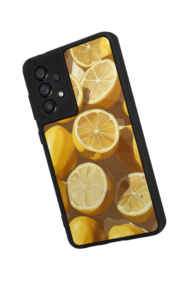 Samsung Galaxy A73 Uyumlu Limon Tasarımlı Glossy Premium Kılıf