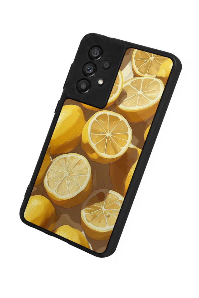 Samsung Galaxy A73 Uyumlu Limon Tasarımlı Glossy Premium Kılıf