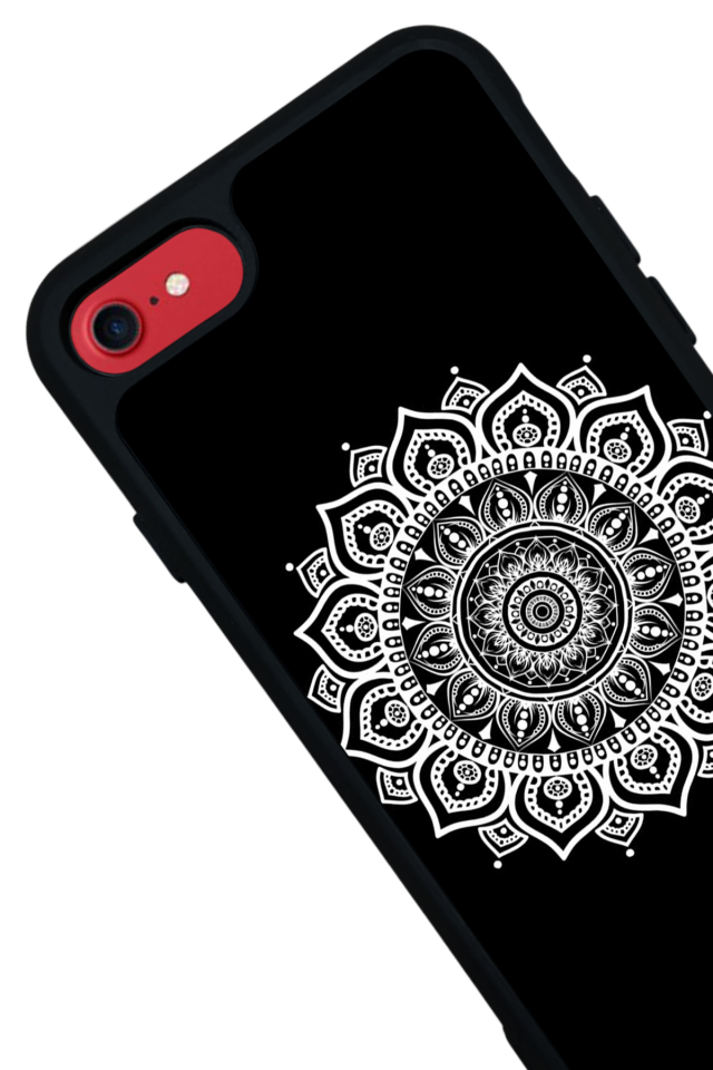 iPhone 8 Uyumlu Mandala Tasarımlı Glossy Premium Kılıf