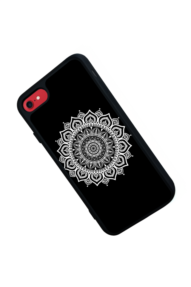 iPhone 8 Uyumlu Mandala Tasarımlı Glossy Premium Kılıf