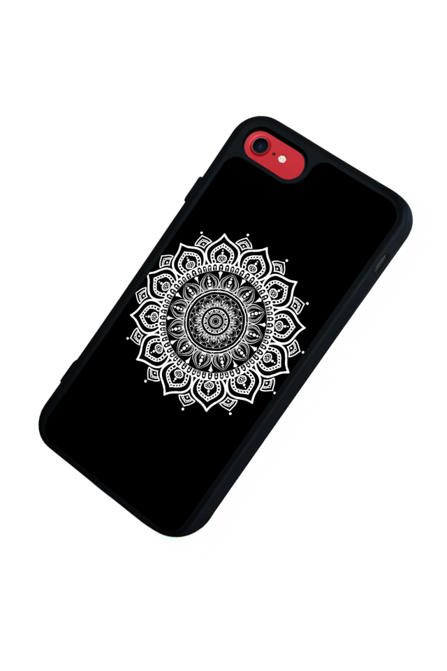 iPhone 8 Uyumlu Mandala Tasarımlı Glossy Premium Kılıf