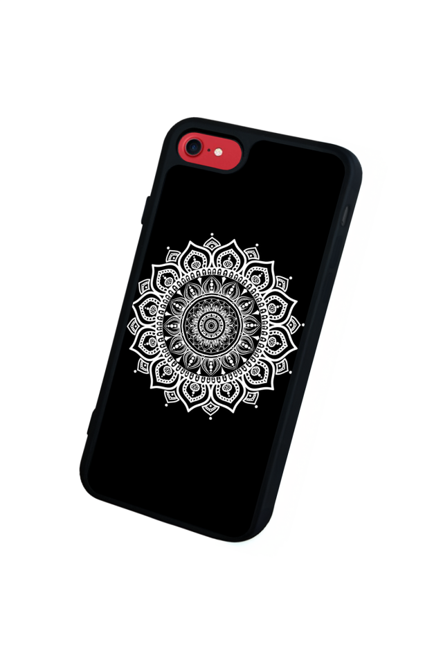iPhone 8 Uyumlu Mandala Tasarımlı Glossy Premium Kılıf