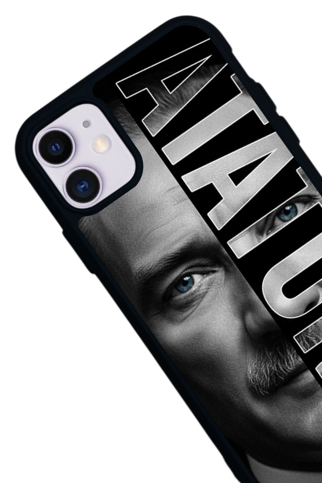 iPhone 11 Uyumlu Mustafa Kemal Ataturk Tasarımlı Glossy Premium Kılıf