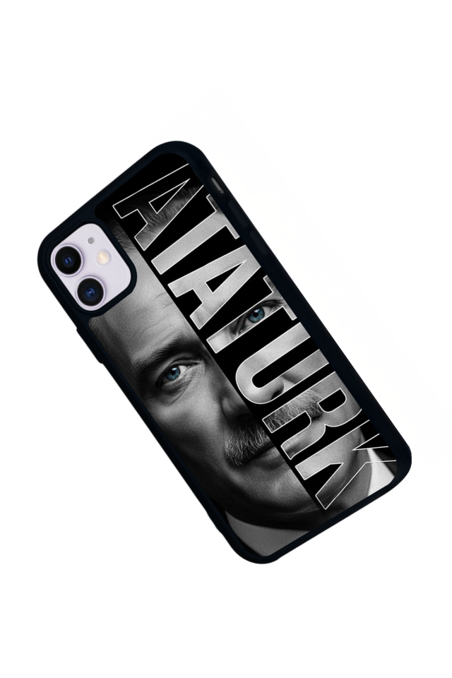 iPhone 11 Uyumlu Mustafa Kemal Ataturk Tasarımlı Glossy Premium Kılıf