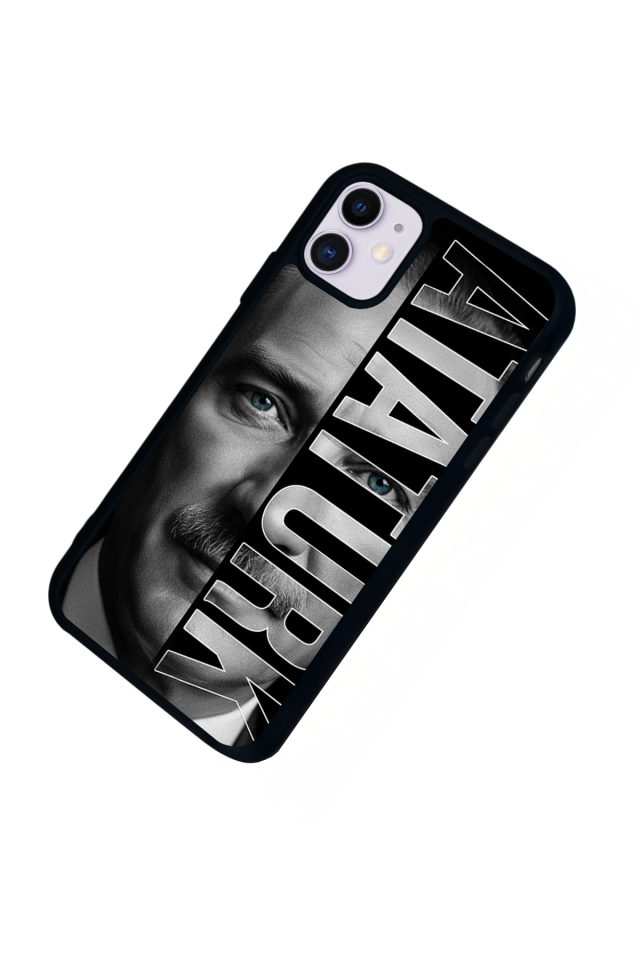 iPhone 11 Uyumlu Mustafa Kemal Ataturk Tasarımlı Glossy Premium Kılıf