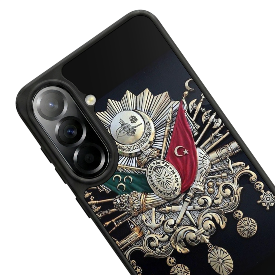 Samsung Galaxy A57 Uyumlu Osmanli Tugrasi Tasarımlı Glossy Premium Kılıf