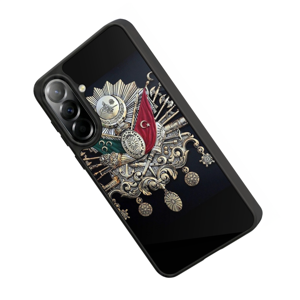 Samsung Galaxy A57 Uyumlu Osmanli Tugrasi Tasarımlı Glossy Premium Kılıf