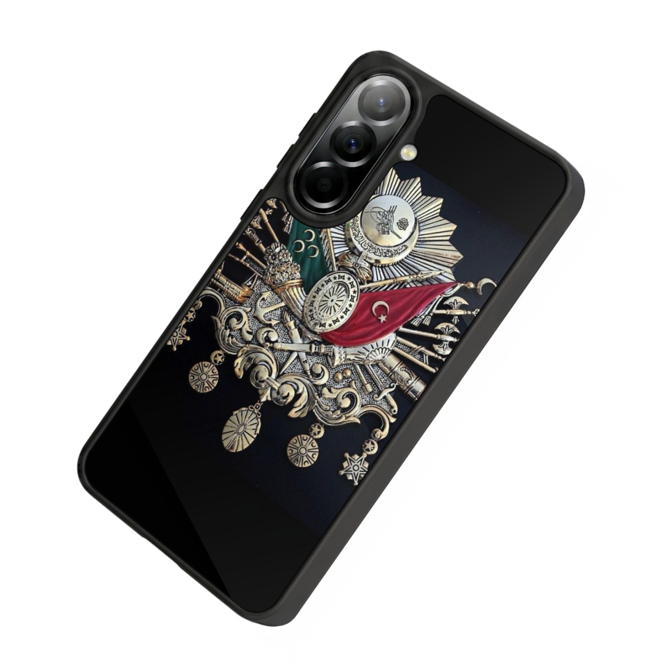 Samsung Galaxy A57 Uyumlu Osmanli Tugrasi Tasarımlı Glossy Premium Kılıf