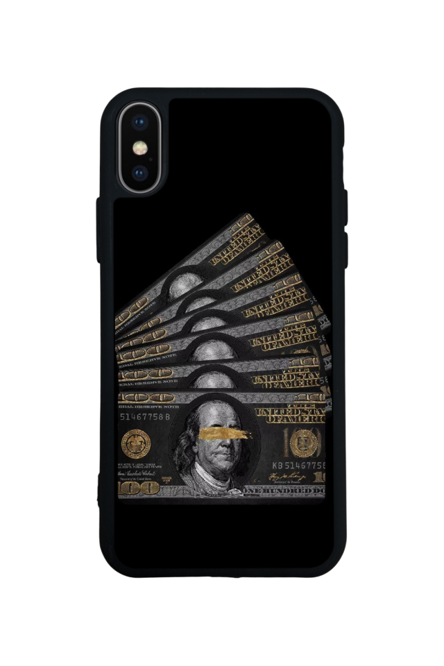 iPhone X/ XS Uyumlu Para Tasarımlı Glossy Premium Kılıf
