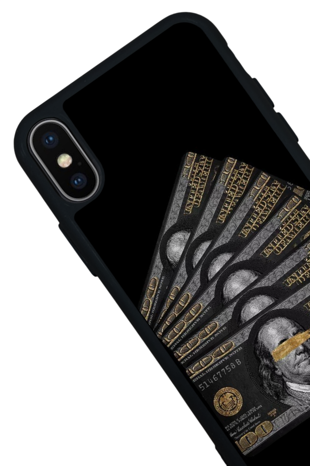 iPhone X/ XS Uyumlu Para Tasarımlı Glossy Premium Kılıf