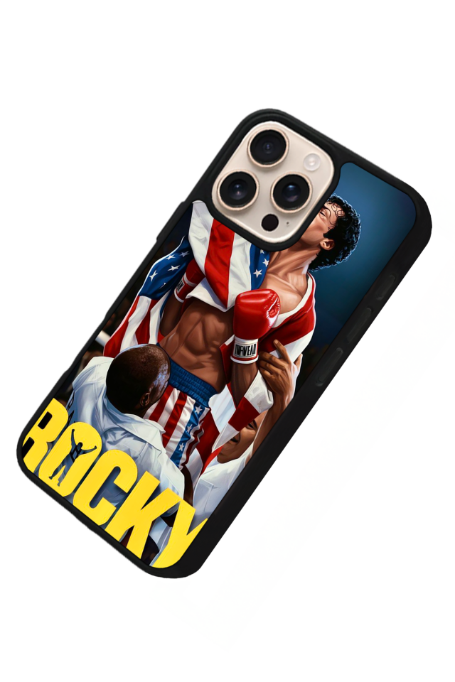 iPhone 15 Pro Uyumlu Rocky Tasarımlı Glossy Premium Kılıf
