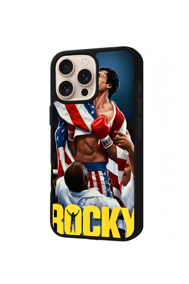 iPhone 15 Pro Uyumlu Rocky Tasarımlı Glossy Premium Kılıf