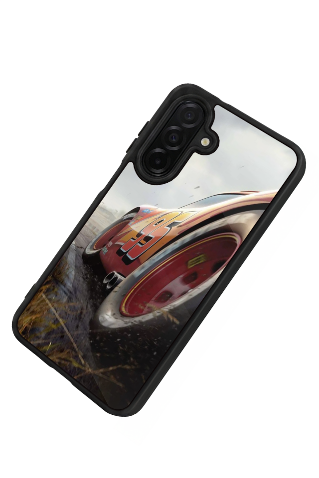 Samsung Galaxy A56 Uyumlu Şimsek McQueen Tasarımlı Glossy Premium Kılıf