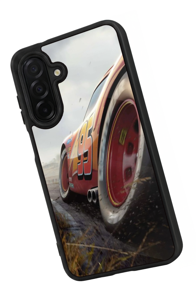 Samsung Galaxy A56 Uyumlu Şimsek McQueen Tasarımlı Glossy Premium Kılıf