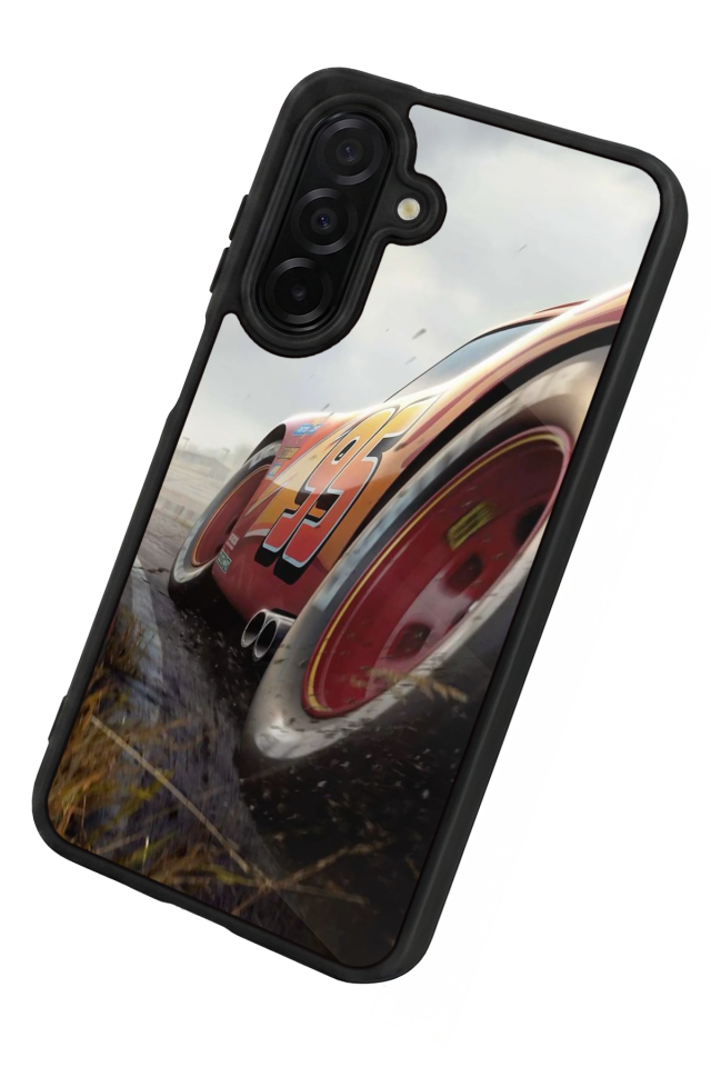Samsung Galaxy A56 Uyumlu Şimsek McQueen Tasarımlı Glossy Premium Kılıf