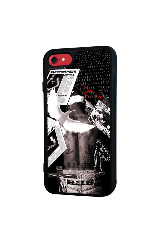 iPhone SE Uyumlu Tupac Tasarımlı Glossy Premium Kılıf