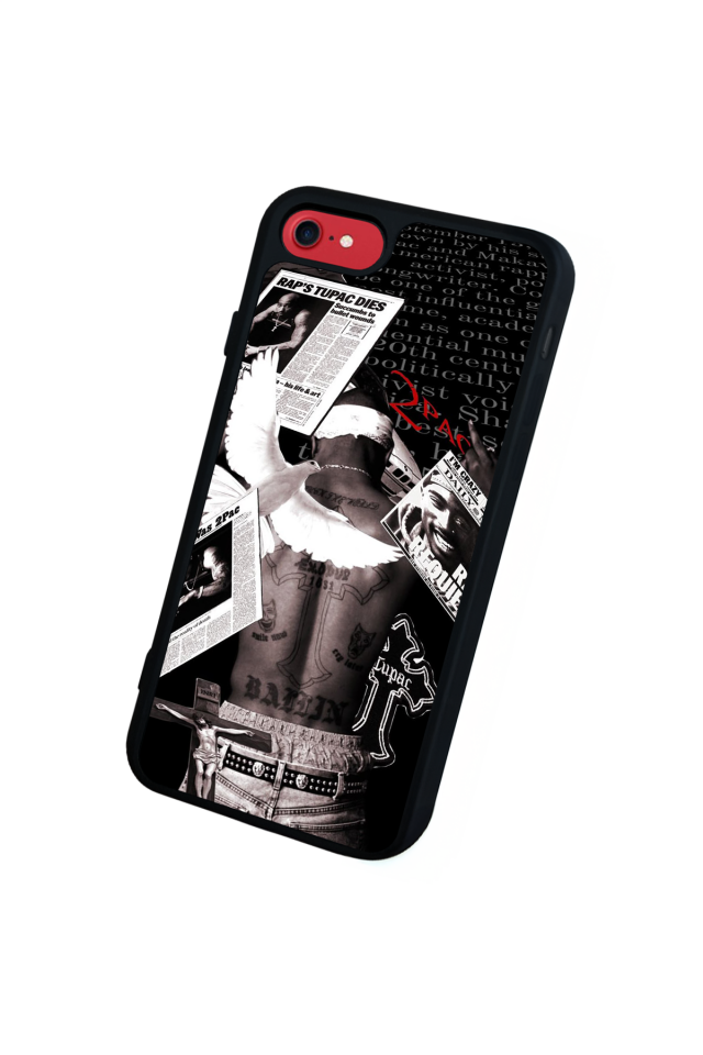 iPhone SE Uyumlu Tupac Tasarımlı Glossy Premium Kılıf