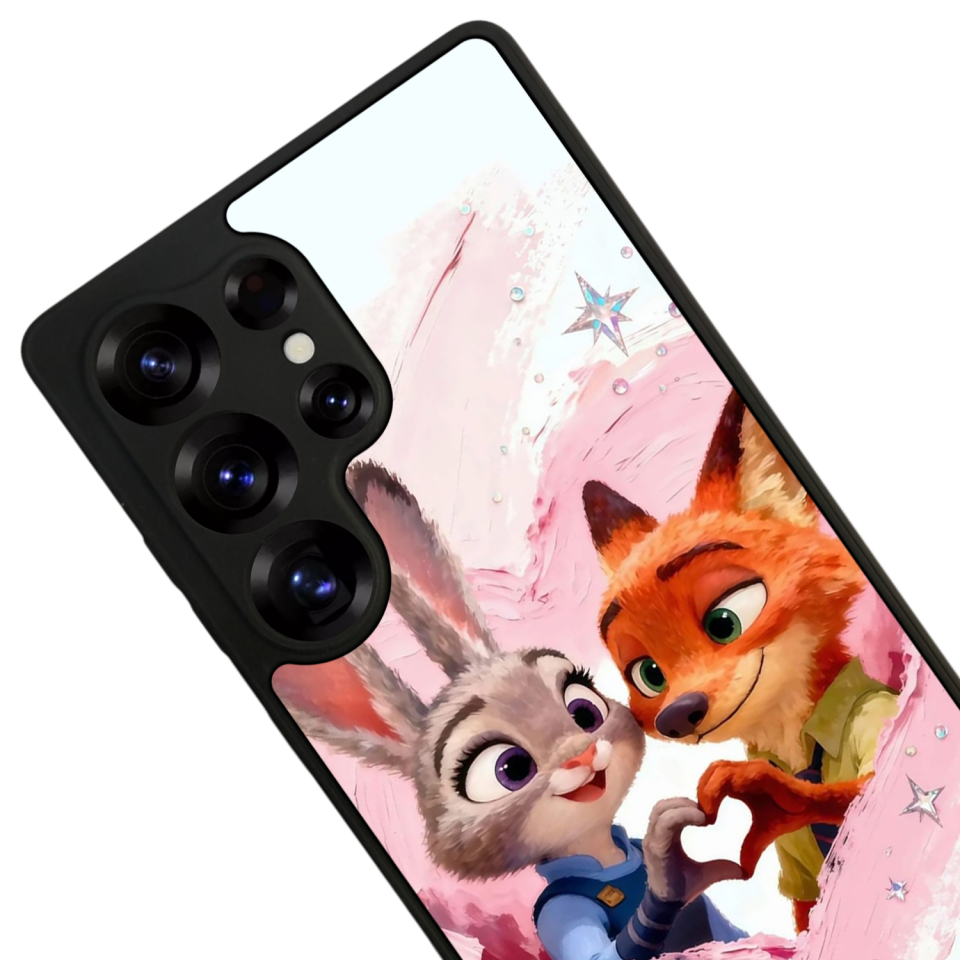 Samsung Galaxy S25 Ultra Uyumlu Zootropolis Tasarımlı Glossy Premium Kılıf