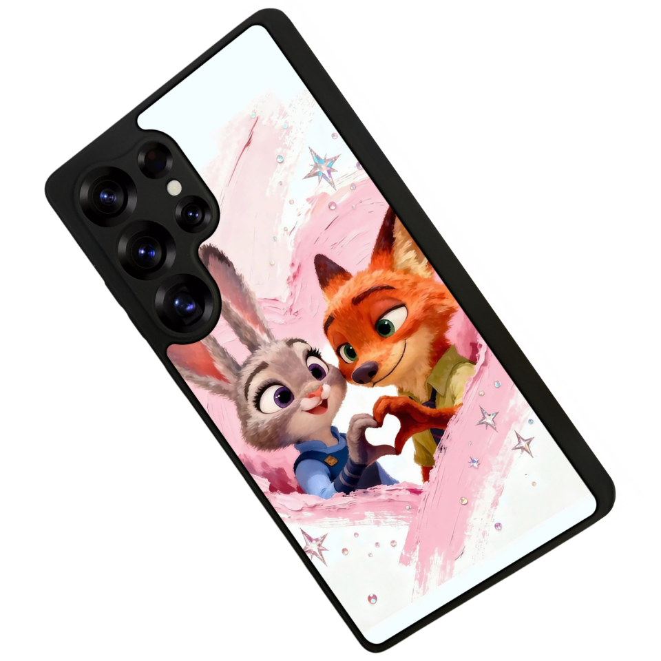 Samsung Galaxy S25 Ultra Uyumlu Zootropolis Tasarımlı Glossy Premium Kılıf