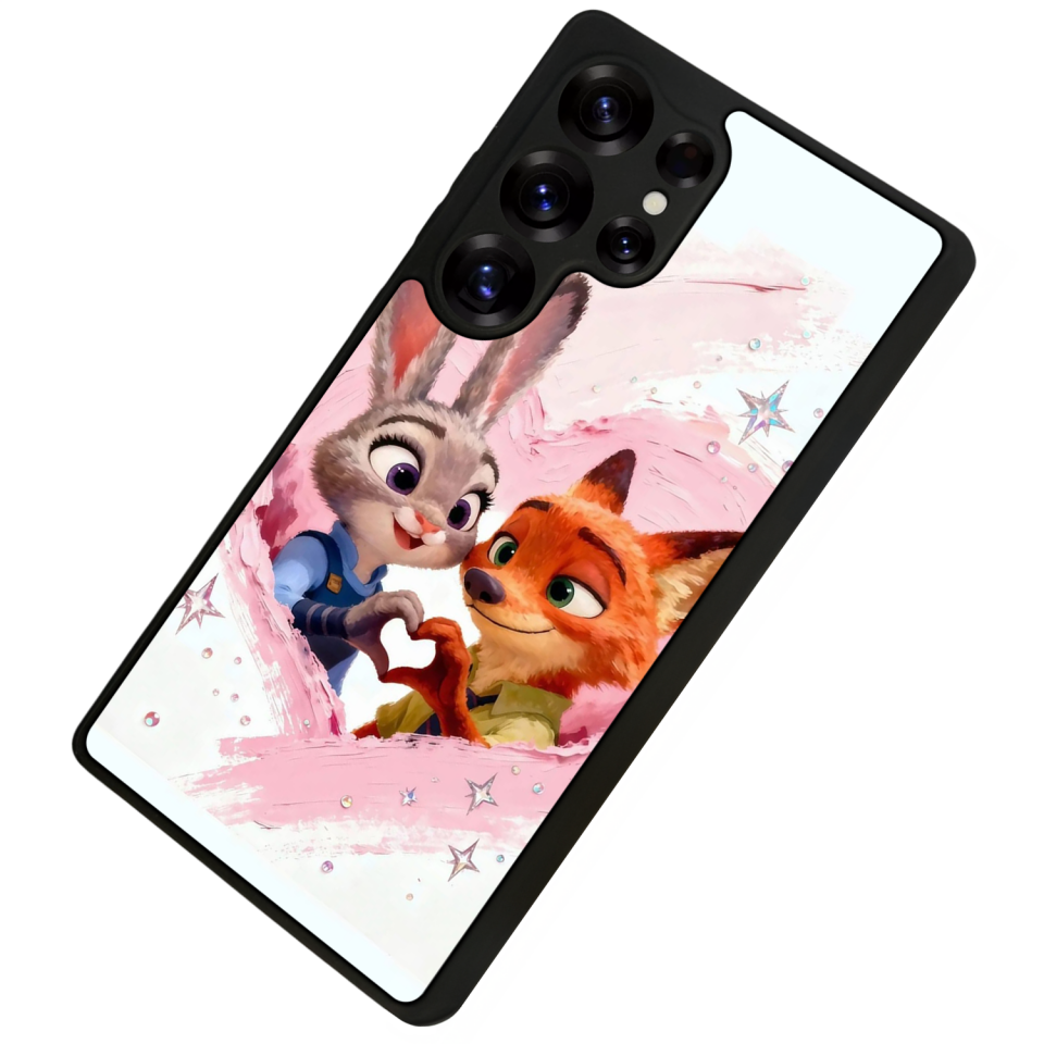 Samsung Galaxy S25 Ultra Uyumlu Zootropolis Tasarımlı Glossy Premium Kılıf