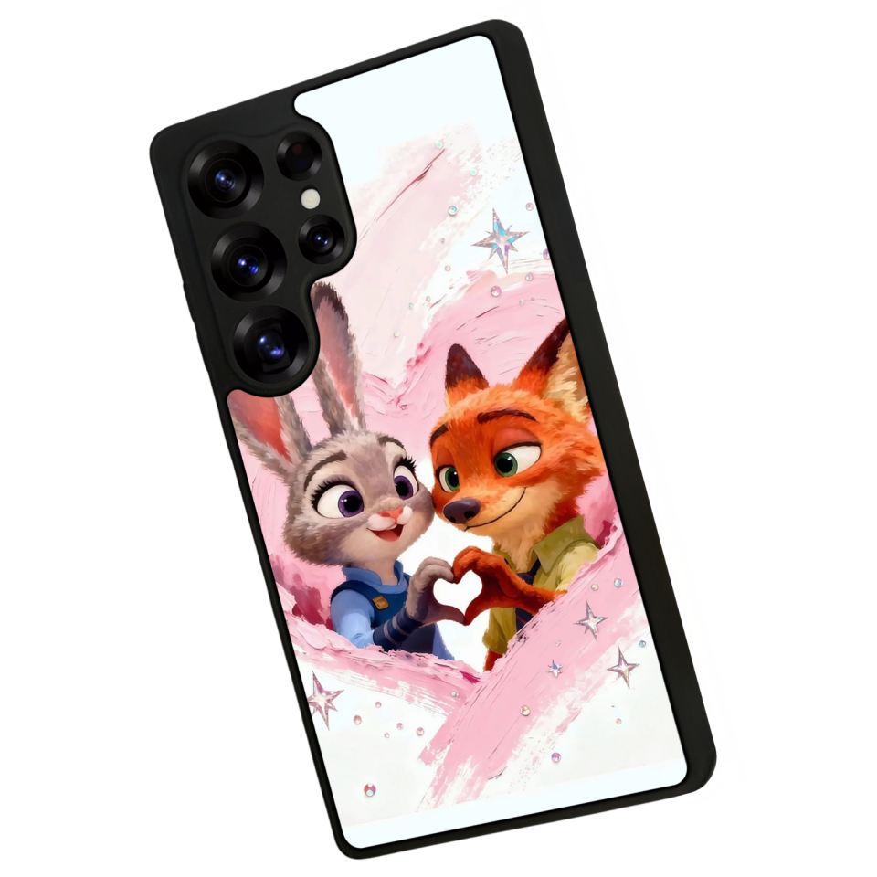 Samsung Galaxy S25 Ultra Uyumlu Zootropolis Tasarımlı Glossy Premium Kılıf
