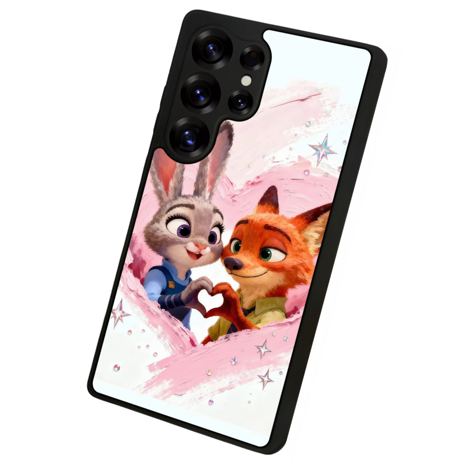 Samsung Galaxy S25 Ultra Uyumlu Zootropolis Tasarımlı Glossy Premium Kılıf