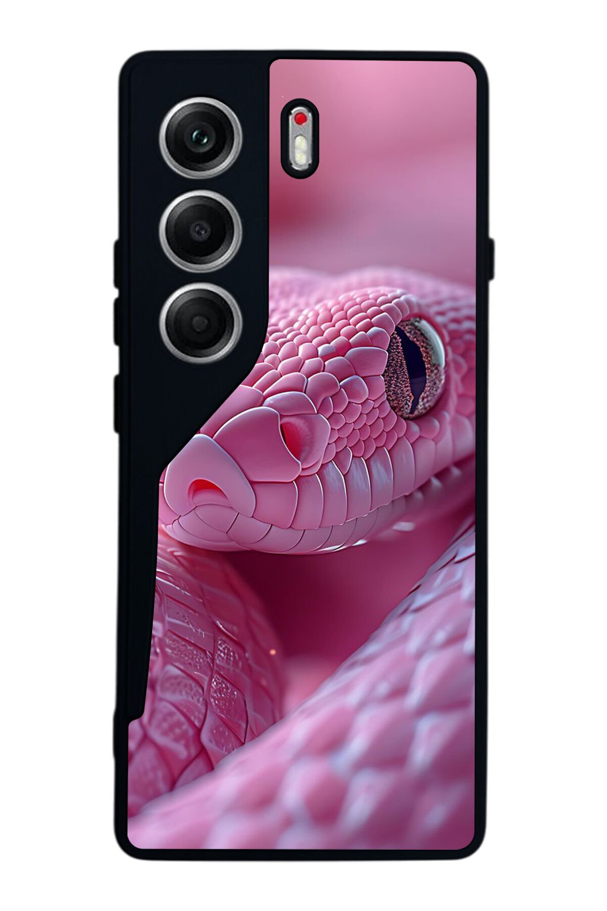 Tecno Camon 40 Uyumlu Yılan Tasarımlı Glossy Premium Kılıf