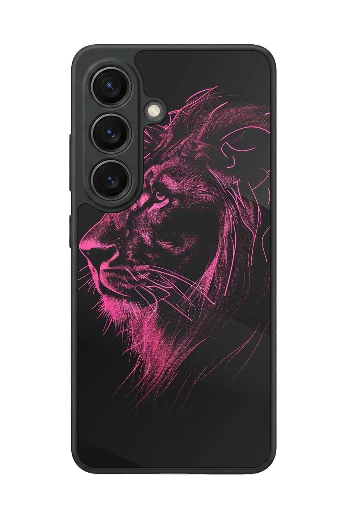 Samsung Galaxy S26 Uyumlu Aslan Tasarımlı Glossy Premium Kılıf