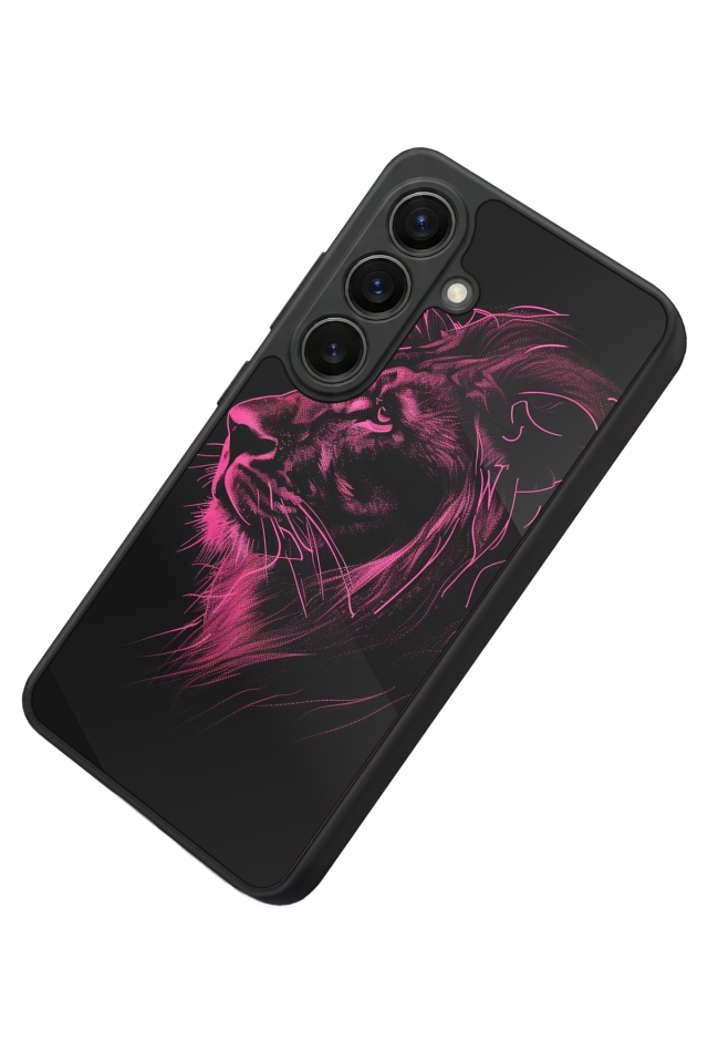 Samsung Galaxy S26 Uyumlu Aslan Tasarımlı Glossy Premium Kılıf