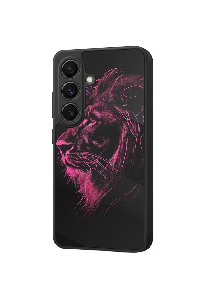 Samsung Galaxy S26 Uyumlu Aslan Tasarımlı Glossy Premium Kılıf