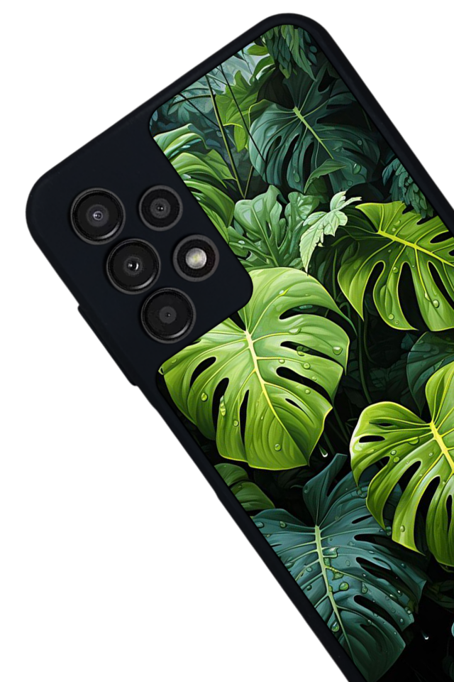 Samsung Galaxy A13 Uyumlu Botanik Tasarımlı Glossy Premium Kılıf