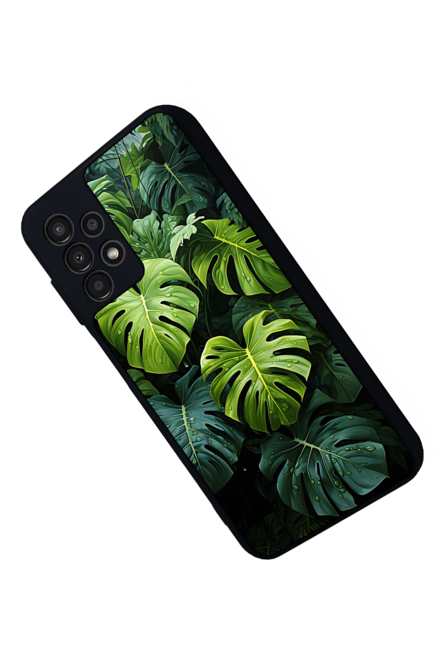 Samsung Galaxy A13 Uyumlu Botanik Tasarımlı Glossy Premium Kılıf