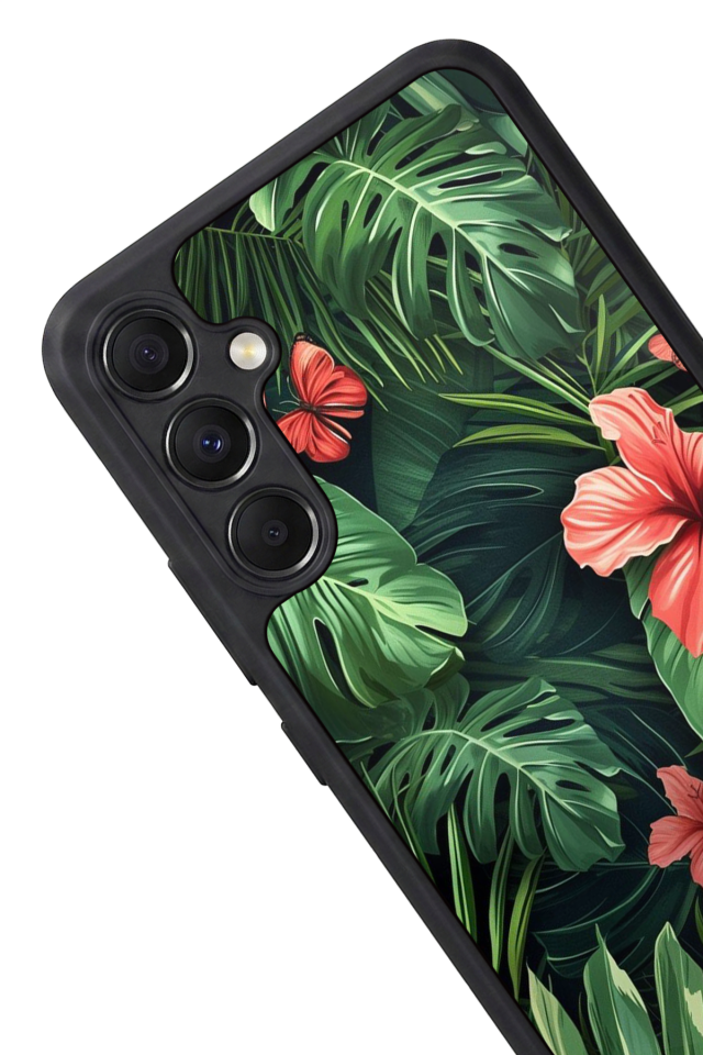 Samsung Galaxy M34 Uyumlu Botanik Tasarımlı Glossy Premium Kılıf