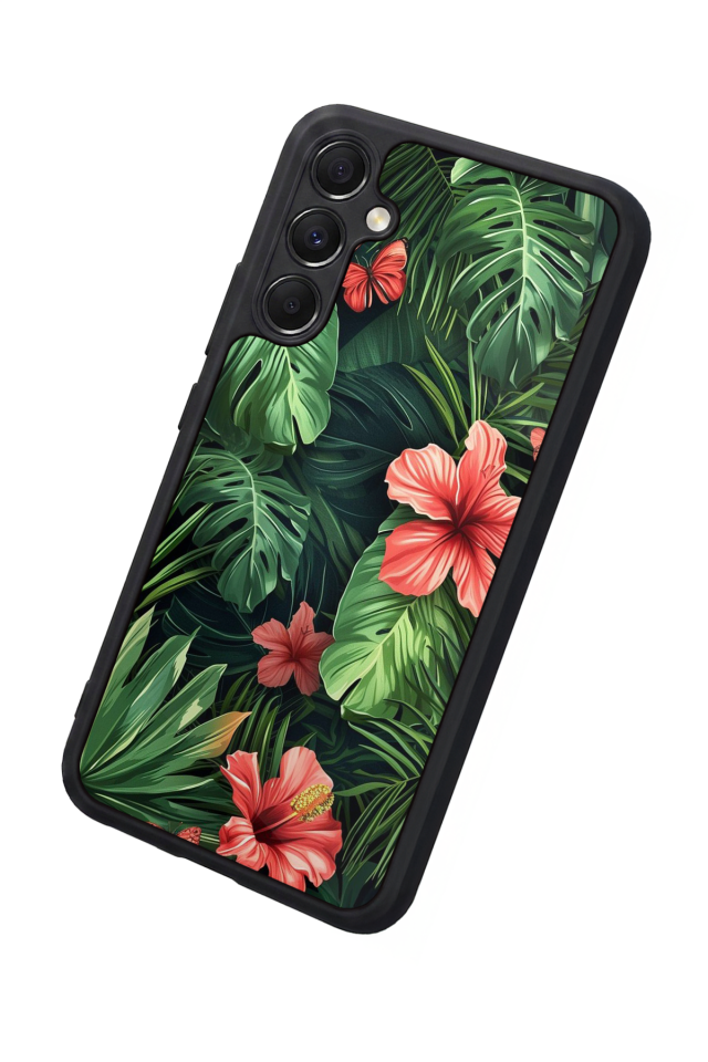 Samsung Galaxy M34 Uyumlu Botanik Tasarımlı Glossy Premium Kılıf