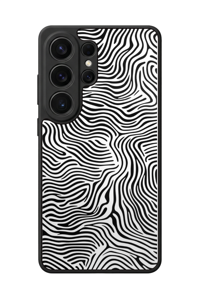 Samsung Galaxy S26 Ultra Uyumlu Çizgi Sanatı Tasarımlı Glossy Premium Kılıf